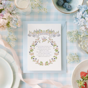 Carte D'accompagnement Livre de jardin floral d'été pour bébé