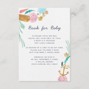 Carte D'accompagnement Livre nautique pour le bébé