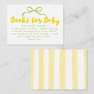 Carte D'accompagnement Livres à la main pour bébé Baby Shower