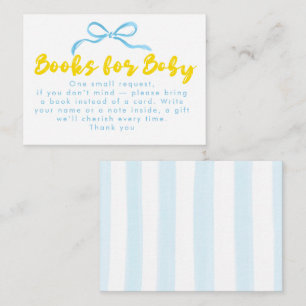 Carte D'accompagnement Livres à la main pour bébé Baby Shower