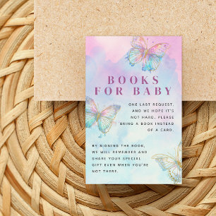 Carte D'accompagnement Livres à papillons Dreamy Enchanted pour bébé