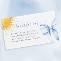 Livres aquarelle Soleil à nœud bleu pour bébé