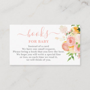 Carte D'accompagnement Livres Baby showers Citrus pour Baby Girl Card