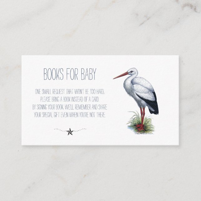 Carte D'accompagnement Livres Baby showers Pour Bébé (Devant)