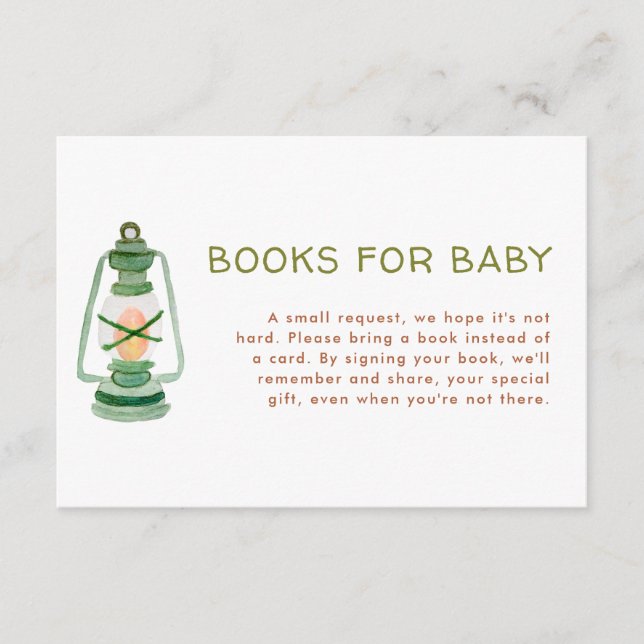 Carte D'accompagnement Livres Baby showers pour bébé (Devant)