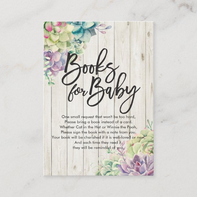 Carte D'accompagnement Livres baby showers pour bébé / Apporter un livre  (Devant)