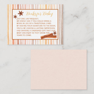 Carte D'accompagnement Livres Baby showers Thanksgiving Pour Bébé
