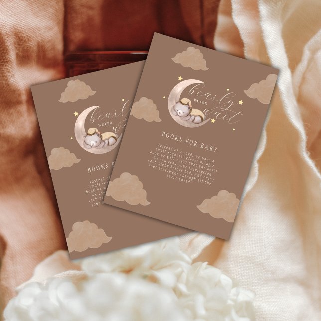 Carte D'accompagnement Livres Brown Bearly Wait Cub Pour Bébé (Brown Bearly Wait Cub Books For Baby Enclosure Card)