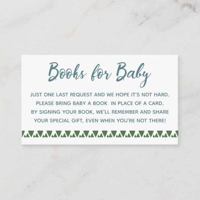 Carte D'accompagnement Livres Cactus Pour Bébé (Devant)