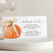 Livres citrouilles pour Baby Card
