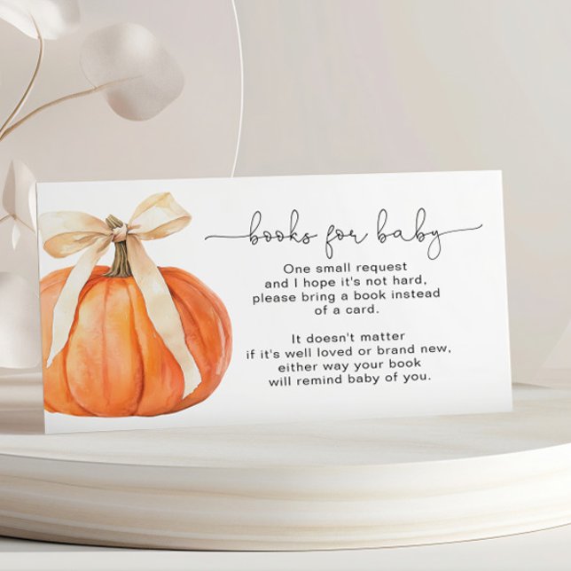 Carte D'accompagnement Livres citrouilles pour Baby Card (Créateur téléchargé)