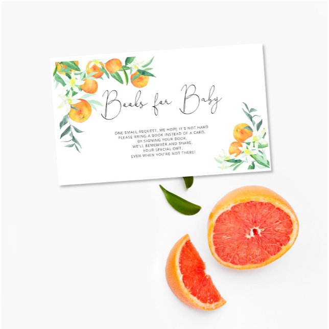Carte D'accompagnement Livres Citrus pour bébé (Créateur téléchargé)