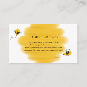 Carte D'accompagnement Livres d'abeilles pour Baby insert card