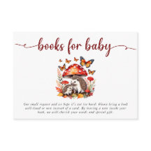 Livres de Baby shower de Hérisson d'automne Woodla