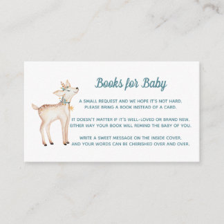 Carte D'accompagnement Livres de Baby shower de Woodland pour Baby Card