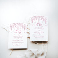 Livres de Baby shower d'infirmière Vintage rose