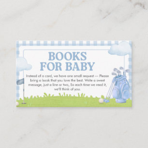 Carte D'accompagnement Livres de Baby Shower Little Putter Golf pour Bébé