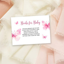 Livres de Baby Shower Petits Papillons pour Bébé