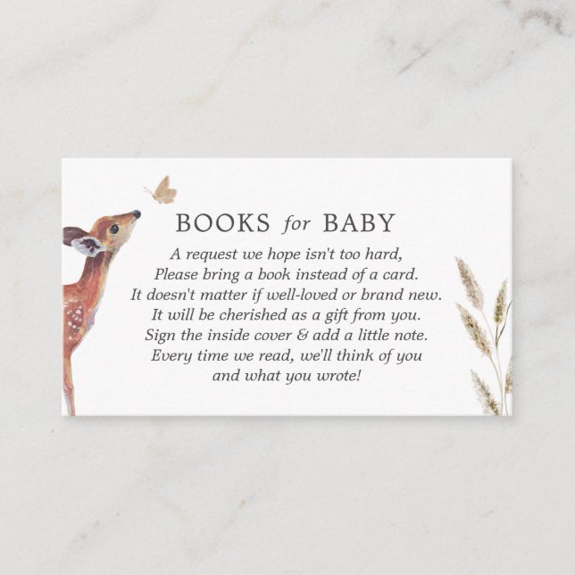 Carte D'accompagnement Livres De Baby shower Pour Bébé (Devant)