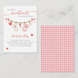 Carte D'accompagnement Livres de Baby Shower pour Bébé Chéri
