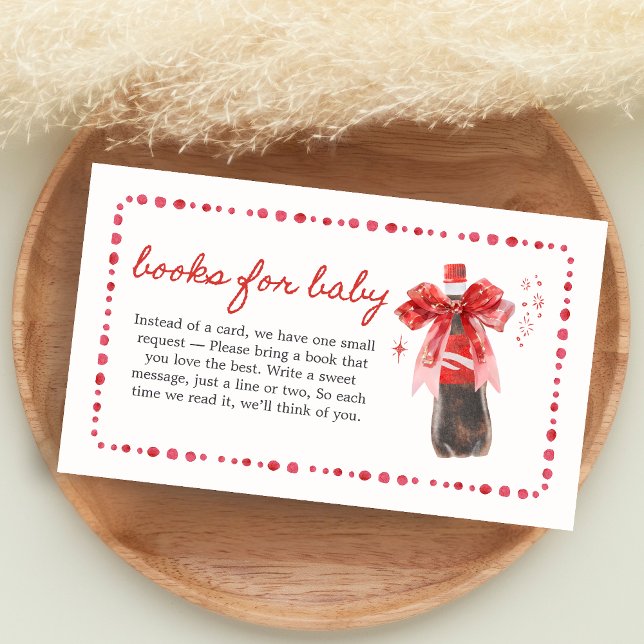 Carte D'accompagnement Livres de Baby Shower Prêts à éclore pour Bébé (She's Ready to Pop Cola Baby Shower Books for Baby)