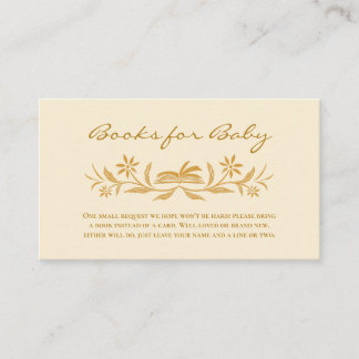 Carte D'accompagnement Livres de Baby shower Sunshine pour Baby Insert Ca