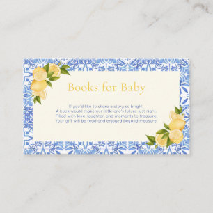Carte D'accompagnement Livres de bain Ciao Baby Italien Citron Fête pour