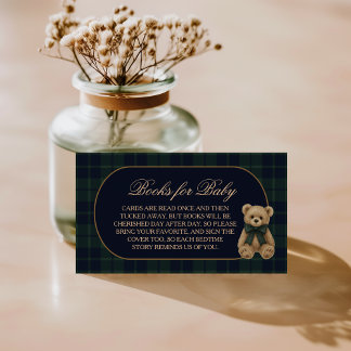 Carte D'accompagnement Livres de bain pour bébé ourson préppy Polo pour B