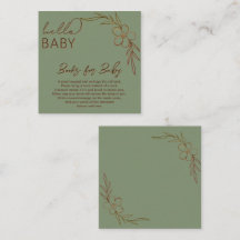 Livres de bébé Bonjour Bébé Vert Sauge Floral Mode