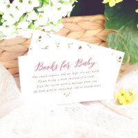 Livres de bébé Fleur sauvage rose pour la Baby Sho