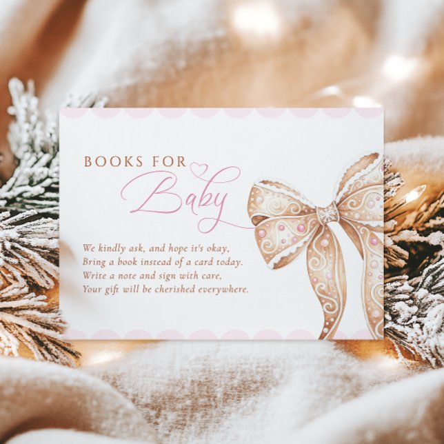Carte D'accompagnement Livres de biscuits doux pour Baby shower bébé (Créateur téléchargé)