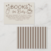 Livres de café Espresso pour demande de bébé