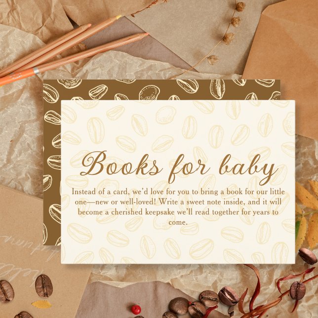 Carte D'accompagnement Livres de café pour Baby shower (Créateur téléchargé)