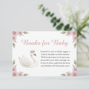 Carte D'accompagnement Livres de cygne pour bébé