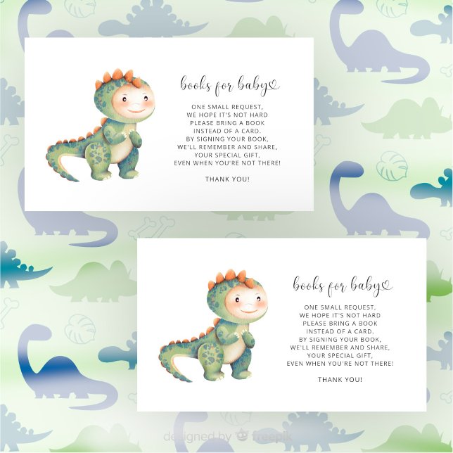 Carte D'accompagnement Livres de dinosaures pour bébé (Créateur téléchargé)