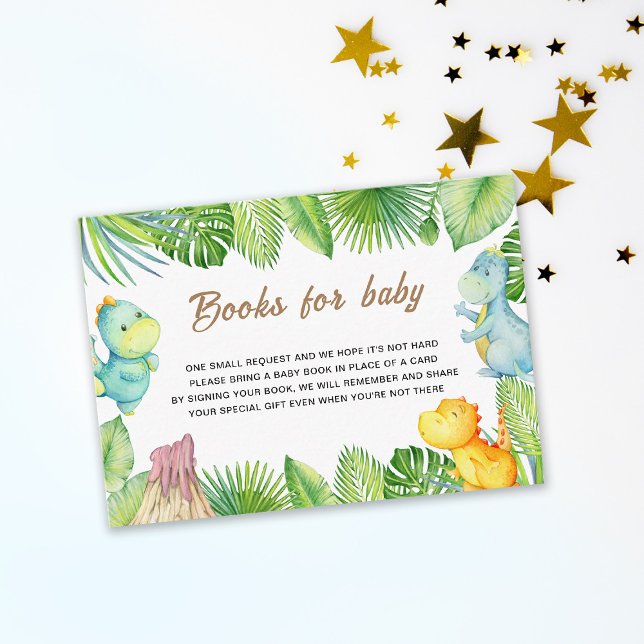 Carte D'accompagnement Livres de dinosaures pour bébé (Créateur téléchargé)