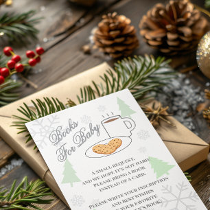 Carte D'accompagnement Livres de fête prénatale Cookies & Cocoa pour bébé