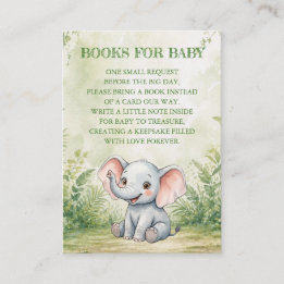 Carte D'accompagnement Livres de fête prénatale pour bébé Sauvageon