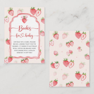 Carte D'accompagnement Livres de fraises Meadow pour Baby shower