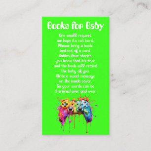 Carte D'accompagnement Livres de jeux vidéo neutres pour bébé Shower pour