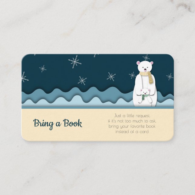 Carte D'accompagnement Livres de mignonette pour bébé (Devant)