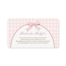 Livres de poupée en vichy rose pour bébé  