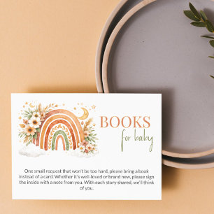 Carte D'accompagnement Livres de salle de bain Bébé Arc-en-ciel Bohème po