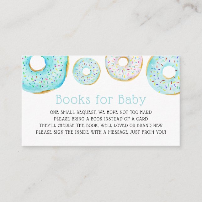 Carte D'accompagnement Livres Donuts pour Baby insert card (Devant)