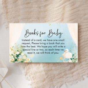 Carte D'accompagnement Livres Élégants pour Baby Shower pour Bébé
