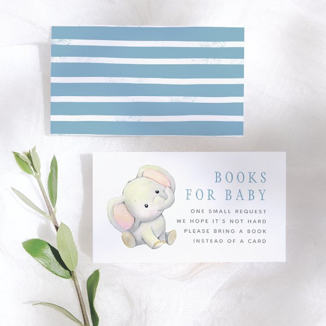 Carte D'accompagnement Livres éléphants pour bébé (Créateur téléchargé)