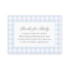 Livres en Baby shower bleu En vichy pour bébé