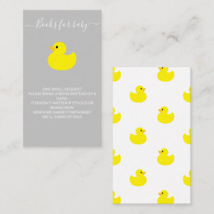 Carte D'accompagnement Livres en caoutchouc jaune pour bébé Billet