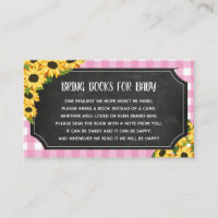Livres Fleurs Jaunes et Rose Gingham Tableau Noir