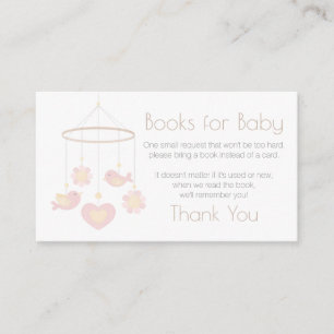 Carte D'accompagnement Livres mobiles pour bébé